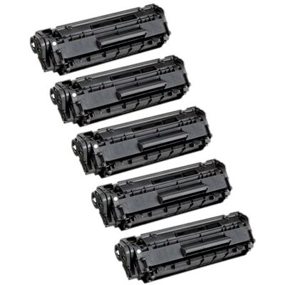 Zestaw 5x Toner do Hp Q2612A 12a LASERJET 1010 1018 1020 Zamiennik Zestaw 5x Toner do Hp Q2612A 12a LASERJET 1010 1018 1020 Zamiennik
