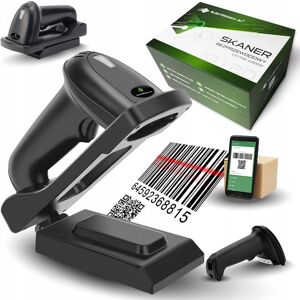 ELECTRONICA 4U Bezprzewodowy skaner czytnik kodów kreskowych QR 1D 2D z bazą ładującą ELECTRONICA 4U Bezprzewodowy skaner czytnik kodów kreskowych QR 1D 2D z bazą ładującą