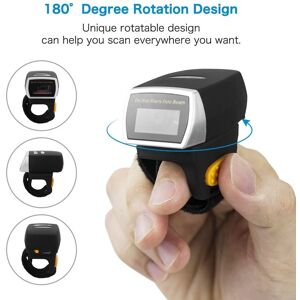 Kim-Tech Bezprzewodowy skaner kodów kreskowych na palec 1D CCD Bluetooth i 2.4G Kim-Tech Bezprzewodowy skaner kodów kreskowych na palec 1D CCD Bluetooth i 2.4G