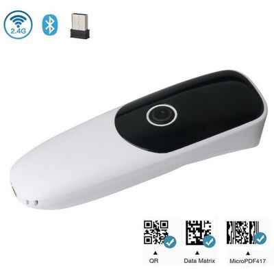 Kim-Tech Mini czytnik kodów kreskowych 1D 2D QR Aztec MaxiCodes Bluetooth 2.4G 3MIL Kim-Tech Mini czytnik kodów kreskowych 1D 2D QR Aztec MaxiCodes Bluetooth 2.4G 3MIL