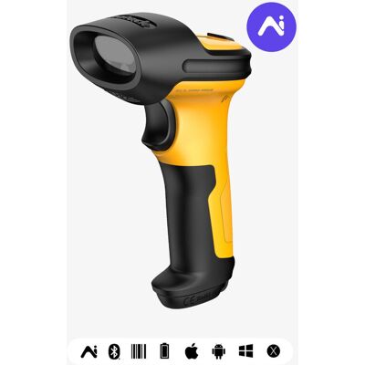 Inny producent Skaner kodów kreskowych Inateck P6-AI, żółty, 1D, Laser, Przewodowy/Bezprzewodowy Inny producent Skaner kodów kreskowych Inateck P6-AI, żółty, 1D, Laser, Przewodowy/Bezprzewodowy
