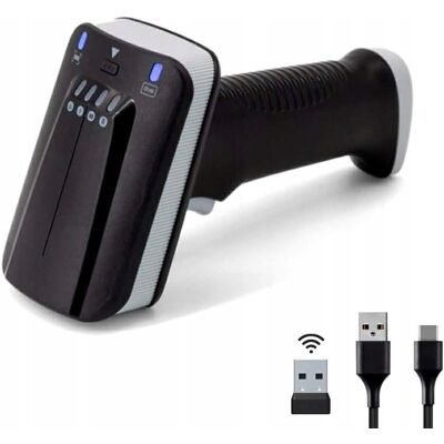 producent niezdefiniowany Bezprzewodowy ręczny skaner kodów kreskowych QR 2D Bluetooth czarny producent niezdefiniowany Bezprzewodowy ręczny skaner kodów kreskowych QR 2D Bluetooth czarny