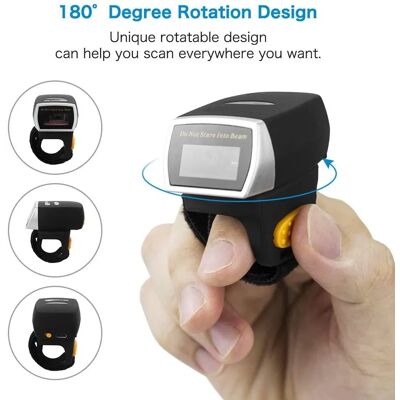 Kim-Tech Bezprzewodowy Skaner Kodów Kreskowych Na Palec 1d Ccd Bluetooth I 2.4g Kim-Tech Bezprzewodowy Skaner Kodów Kreskowych Na Palec 1d Ccd Bluetooth I 2.4g