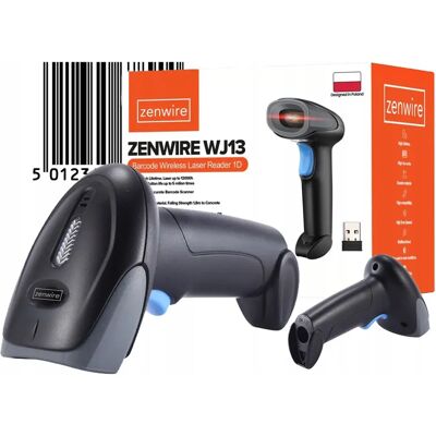 Czytnik Skaner Kodów Kreskowych Ean Usb Bezprzewodowy 1d Ręczny Zenwire Wj13 Czytnik Skaner Kodów Kreskowych Ean Usb Bezprzewodowy 1d Ręczny Zenwire Wj13
