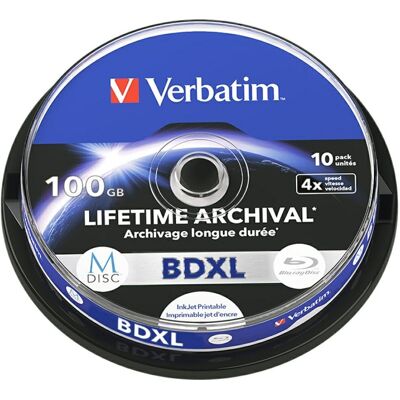 PŁYTA BD-XL VERBATIM M-DISC 100GB 4X INKJET PRINTABLE 10SZT 43850 PŁYTA BD-XL VERBATIM M-DISC 100GB 4X INKJET PRINTABLE 10SZT 43850