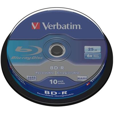Verbatim BLU-RAY BD-R 25GB x6 10szt Verbatim BLU-RAY BD-R 25GB x6 10szt