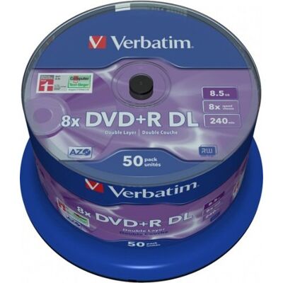 Verbatim DVD+R 8,5GB x8 50szt Verbatim DVD+R 8,5GB x8 50szt