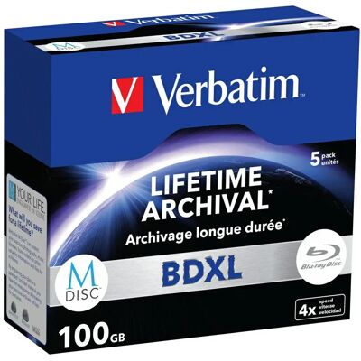 Płyta Bd-Xl Verbatim M-Disc 100gb 4x 5szt 43849 Płyta Bd-Xl Verbatim M-Disc 100gb 4x 5szt 43849