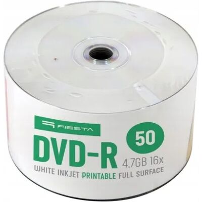 Płyty Dvd-R 4,7gb 16x Fiesta Printable 50szt Płyty Dvd-R 4,7gb 16x Fiesta Printable 50szt