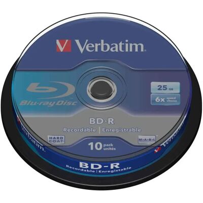Verbatim Blu-Ray Bd-R 25gb X6 10szt Verbatim Blu-Ray Bd-R 25gb X6 10szt