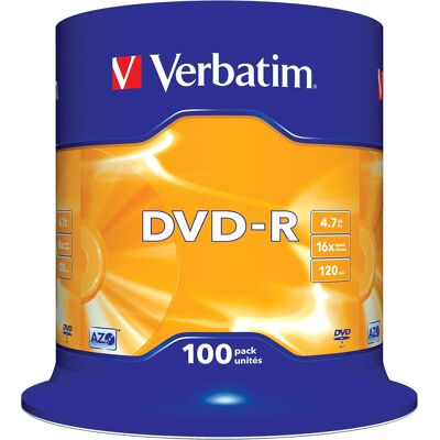 Verbatim Dvd-R 4,7 Gb 16x 100 Szt. Srebrne Na Wrzecionie Verbatim Dvd-R 4,7 Gb 16x 100 Szt. Srebrne Na Wrzecionie