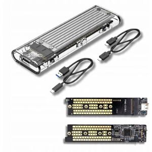 Inny producent Obudowa Usb 3.1 Gen 2 Typ C Na Dysk Ssd M.2 Nvme Do 10 Gbps Aluminium Inny producent Obudowa Usb 3.1 Gen 2 Typ C Na Dysk Ssd M.2 Nvme Do 10 Gbps Aluminium