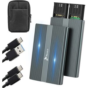 REAGLE OBUDOWA NVME DYSKU m.2 SSD m2 PODWÓJNA USB C 3.2 10Gbps PCIE NA DWA DYSKI ADAPTER DO 2x 4TB REAGLE OBUDOWA NVME DYSKU m.2 SSD m2 PODWÓJNA USB C 3.2 10Gbps PCIE NA DWA DYSKI ADAPTER DO 2x 4TB