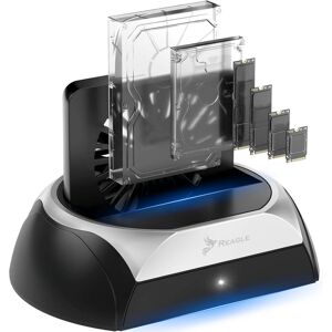 Stacja dokująca dysku SSD HDD SATA 2,5' 3,5' NVMe M.2 USB obudowa adapter Reagle Stacja dokująca dysku SSD HDD SATA 2,5' 3,5' NVMe M.2 USB obudowa adapter Reagle