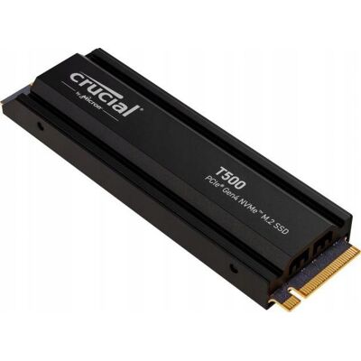 Crucial T500 M.2 PCI-e 4.0 NVMe 1TB heatsink Crucial T500 M.2 PCI-e 4.0 NVMe 1TB heatsink