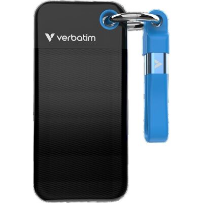 Dysk Zewnętrzny Verbatim Pocket SSD 512GB - brelok do kluczy z kablem USB-C 3.2 gen.2 Dysk Zewnętrzny Verbatim Pocket SSD 512GB - brelok do kluczy z kablem USB-C 3.2 gen.2