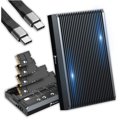 Reagle OBUDOWA DO DYSKÓW RAID M.2 SSD NVMe SATA 20Gbps USB-C ADAPTER KLONOWANIE Reagle OBUDOWA DO DYSKÓW RAID M.2 SSD NVMe SATA 20Gbps USB-C ADAPTER KLONOWANIE