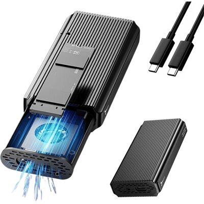 Reagle OBUDOWA KIESZEŃ NA DYSK SSD NVME PCIe M.2 USB-C 4.0 Thunderbolt 4, 40 Gb/s Reagle OBUDOWA KIESZEŃ NA DYSK SSD NVME PCIe M.2 USB-C 4.0 Thunderbolt 4, 40 Gb/s