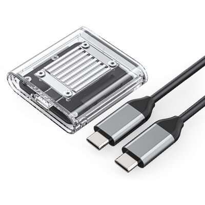 Obudowa zewnętrzna na dysk SSD M.2 2230 NVME Orico USB-C 3.2 - przezroczysta (TC20-M2-10G) Obudowa zewnętrzna na dysk SSD M.2 2230 NVME Orico USB-C 3.2 - przezroczysta (TC20-M2-10G)