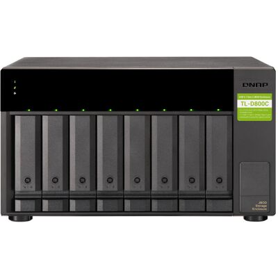 QNAP TL-D800C 8-wnękowa obudowa pamięci masowej JBOD z USB 3.2 Gen 2 Type-C, 8 dysków 3,5-calowych SATA 6 Gb/, 3 Gb/ QNAP TL-D800C 8-wnękowa obudowa pamięci masowej JBOD z USB 3.2 Gen 2 Type-C, 8 dysków 3,5-calowych SATA 6 Gb/, 3 Gb/