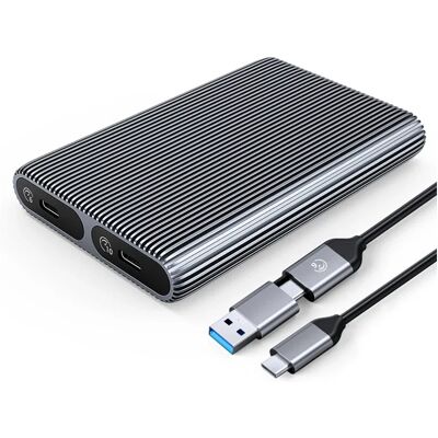 Obudowa Zewnętrzna Na Dwa Dyski Ssd M.2 (Sata+nvme) Orico Usb-C 3.2 6gb/s / 10gb/s - Szara Obudowa Zewnętrzna Na Dwa Dyski Ssd M.2 (Sata+nvme) Orico Usb-C 3.2 6gb/s / 10gb/s - Szara