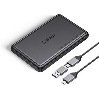 Obudowa Zewnętrzna Na Dysk 2,5' Hdd/ssd Orico, Sata Iii, Usb Typ-C/usb-A 5gb/s - Czarna Obudowa Zewnętrzna Na Dysk 2,5' Hdd/ssd Orico, Sata Iii, Usb Typ-C/usb-A 5gb/s - Czarna