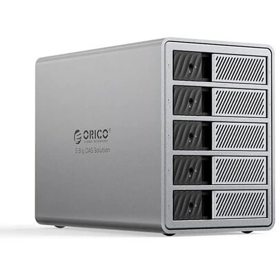 Orico 9858t3 Macierz Dyskowa Z Thunderbolt 3 Na 5 Dysków 2,5'/3.5' Sata Hdd/ssd Orico 9858t3 Macierz Dyskowa Z Thunderbolt 3 Na 5 Dysków 2,5'/3.5' Sata Hdd/ssd