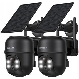 Inny producent CINNADO Kamera Zewnętrzna Solar 2K PTZ PIR Nocna Wizja Audio 2 Sztuki Inny producent CINNADO Kamera Zewnętrzna Solar 2K PTZ PIR Nocna Wizja Audio 2 Sztuki