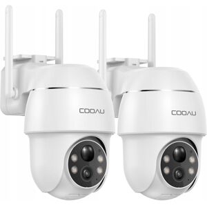 Inny producent COOAU 2 Sztuki Kamera Zewnętrzna 2K Bezprzewodowa WiFi PTZ Nocna Wizja Inny producent COOAU 2 Sztuki Kamera Zewnętrzna 2K Bezprzewodowa WiFi PTZ Nocna Wizja