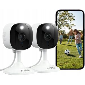 Inny producent Kamera 2K 3MP 2szt AOQEE IP65 WiFi Wewnętrzna Zewnętrzna Alarm App Inny producent Kamera 2K 3MP 2szt AOQEE IP65 WiFi Wewnętrzna Zewnętrzna Alarm App