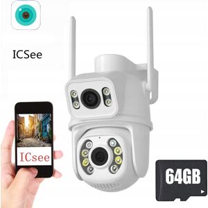 Inny producent KAMERA OBROTOWA ZEWNĘTRZNA podwójna WIFI ULTRA HD 4xZOOM śledzenie ruchu Inny producent KAMERA OBROTOWA ZEWNĘTRZNA podwójna WIFI ULTRA HD 4xZOOM śledzenie ruchu