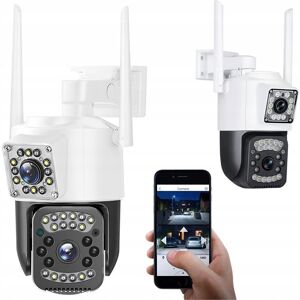VERK GROUP KAMERA Z DWOMA OBIEKTYWAMI WIFI ZEWNĘTRZNA OBROTOWA WIFI DETEKTOR RUCHU IP VERK GROUP KAMERA Z DWOMA OBIEKTYWAMI WIFI ZEWNĘTRZNA OBROTOWA WIFI DETEKTOR RUCHU IP