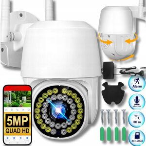 Inny producent KAMERA ZEWNĘTRZNA WIFI OBROTOWA 5MPx IP IR WEWNĘTRZNA NAGRYWANIE FULL HD Inny producent KAMERA ZEWNĘTRZNA WIFI OBROTOWA 5MPx IP IR WEWNĘTRZNA NAGRYWANIE FULL HD