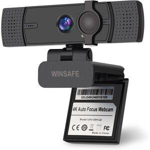 Inny producent WINSAFE Kamera Internetowa 4K USB Autofokus AI Mikrofon Inny producent WINSAFE Kamera Internetowa 4K USB Autofokus AI Mikrofon