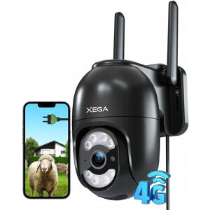 Inny producent XEGA Kamera 4G LTE Z Kartą SIM 2K Zewnętrzna Detekcja Ruchu Bez WiFi Inny producent XEGA Kamera 4G LTE Z Kartą SIM 2K Zewnętrzna Detekcja Ruchu Bez WiFi