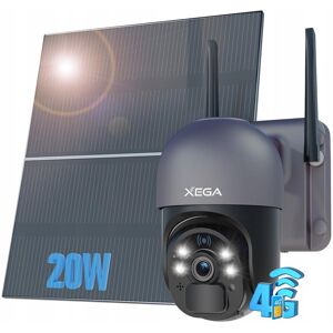 Inny producent XEGA Kamera 4G LTE Zewnętrzna SIM Solar 20W 20000mAh 2K 3MP PTZ PIR Inny producent XEGA Kamera 4G LTE Zewnętrzna SIM Solar 20W 20000mAh 2K 3MP PTZ PIR
