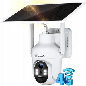 Inny producent XEGA Kamera Zewnętrzna 4G LTE 2K 3MP Solarna Bezprzewodowa z SIM i Audio Inny producent XEGA Kamera Zewnętrzna 4G LTE 2K 3MP Solarna Bezprzewodowa z SIM i Audio