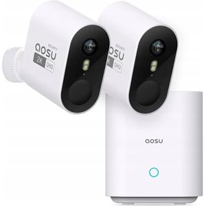 Inny producent Zestaw 2 Kamer AOSU 2K Zewnętrzne Bateria 240 Dni Baza 32GB Bez Abonamentu Inny producent Zestaw 2 Kamer AOSU 2K Zewnętrzne Bateria 240 Dni Baza 32GB Bez Abonamentu