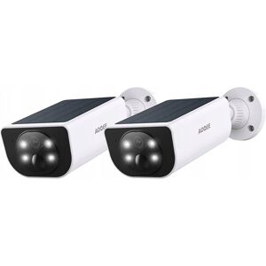 Inny producent Zestaw 2 Kamer Wifi 2K Zasilanych Solarnie, Kolor Noc, Alexa, Aoqee S1 Inny producent Zestaw 2 Kamer Wifi 2K Zasilanych Solarnie, Kolor Noc, Alexa, Aoqee S1