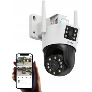Inny producent ZOSI 6MP Zewnętrzna Kamera WiFi 4MP+2MP Obrotowa Audio Detekcja Osób Inny producent ZOSI 6MP Zewnętrzna Kamera WiFi 4MP+2MP Obrotowa Audio Detekcja Osób