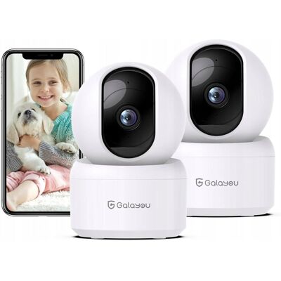Inny producent Galayou G2 (2 SZT) Kamera wewnętrzna 2K Niania WiFi 2-pak Inny producent Galayou G2 (2 SZT) Kamera wewnętrzna 2K Niania WiFi 2-pak