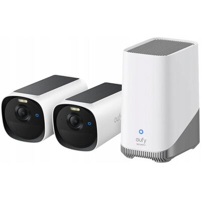 Zestaw 2 kamer zewnętrznych Eufy Eufycam E40 + baza HomeBase S380 Zestaw 2 kamer zewnętrznych Eufy Eufycam E40 + baza HomeBase S380