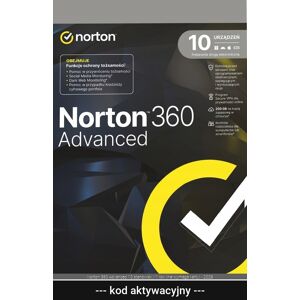 Symantec Norton 360 Advanced 10 stanowisk / 1 rok (nie wymaga karty) - 2026 Symantec Norton 360 Advanced 10 stanowisk / 1 rok (nie wymaga karty) - 2026