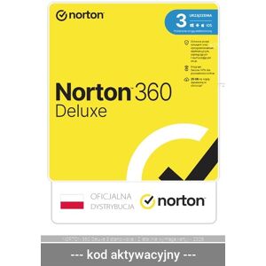 Symantec NORTON 360 Deluxe 3 stanowiska / 2 lata (nie wymaga karty) - 2026 Symantec NORTON 360 Deluxe 3 stanowiska / 2 lata (nie wymaga karty) - 2026