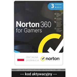 Symantec NORTON 360 for Gamers 3 stanowiska / 1 rok (nie wymaga karty) - 2026 Symantec NORTON 360 for Gamers 3 stanowiska / 1 rok (nie wymaga karty) - 2026