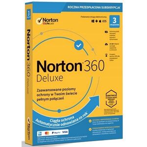 Symantec Nortonlifelock Norton 360 Deluxe - Oprogramowanie antywirusowe Symantec Nortonlifelock Norton 360 Deluxe - Oprogramowanie antywirusowe