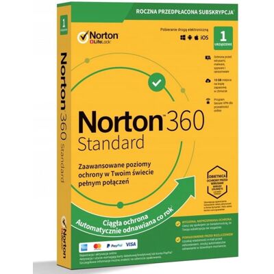 Inny producent Antywirus Symantec Norton 360 Standard Pl 1 Urządzenie 1 Rok Inny producent Antywirus Symantec Norton 360 Standard Pl 1 Urządzenie 1 Rok