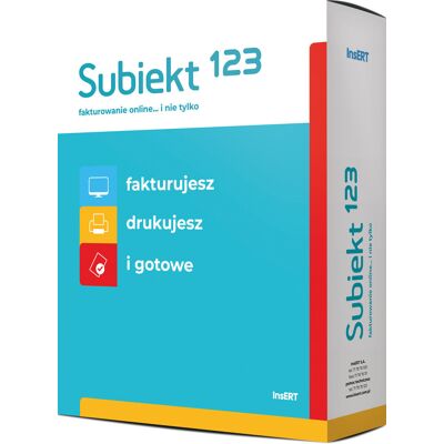 InsERT Subiekt 123 pakiet podstawowy - 12m BOX InsERT Subiekt 123 pakiet podstawowy - 12m BOX