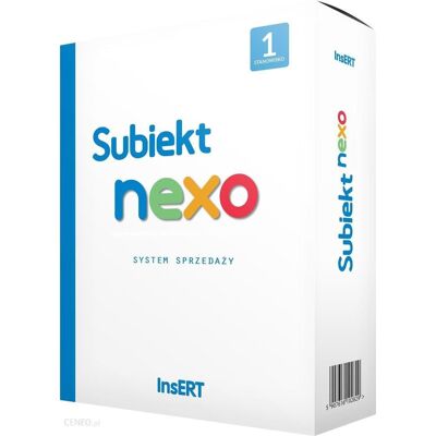 INSERT Subiekt nexo, BOX, DVD, 1 stanowisko, polski INSERT Subiekt nexo, BOX, DVD, 1 stanowisko, polski