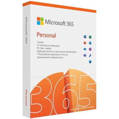 Inny producent Microsoft 365 Personal FPP (Box) QQ2-01000 Office 1 rok / 1 użytkownik Inny producent Microsoft 365 Personal FPP (Box) QQ2-01000 Office 1 rok / 1 użytkownik